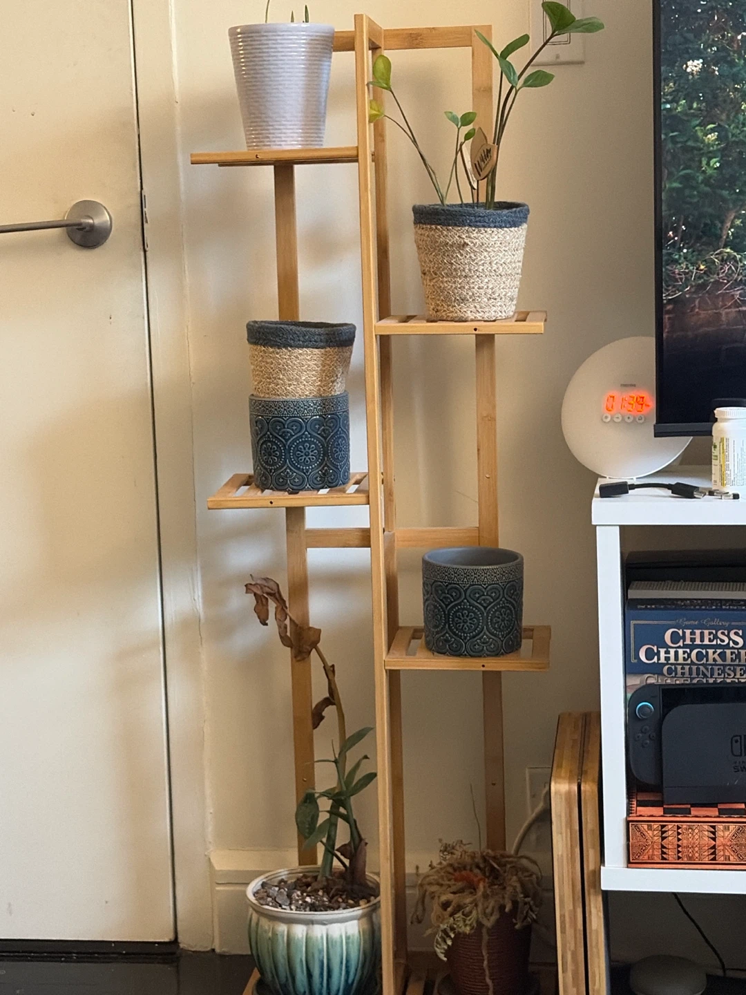 Bamboo Plant Stand with 4 Tiers