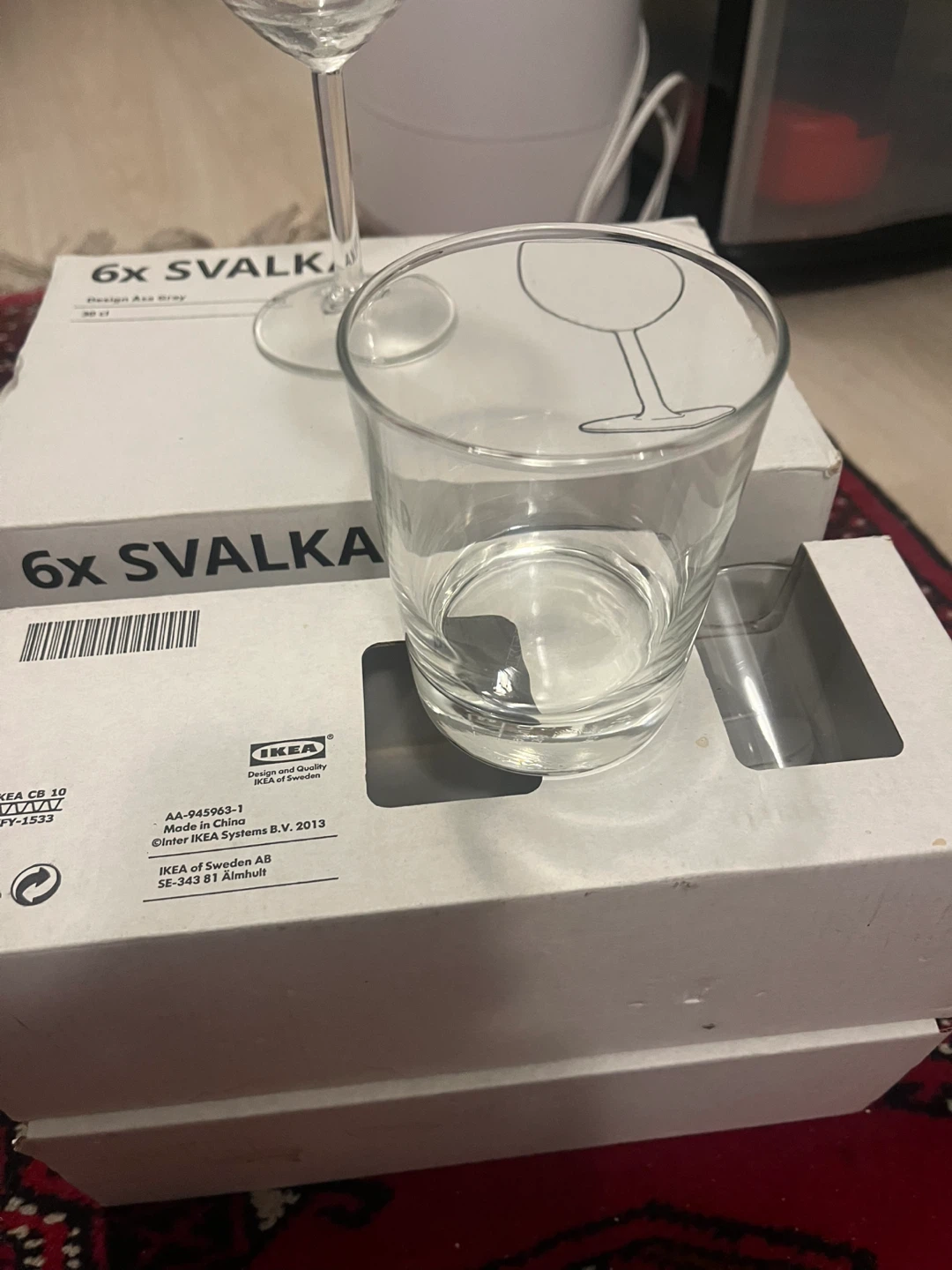 IKEA 6x SVALKA Wine Glasses - photo 2