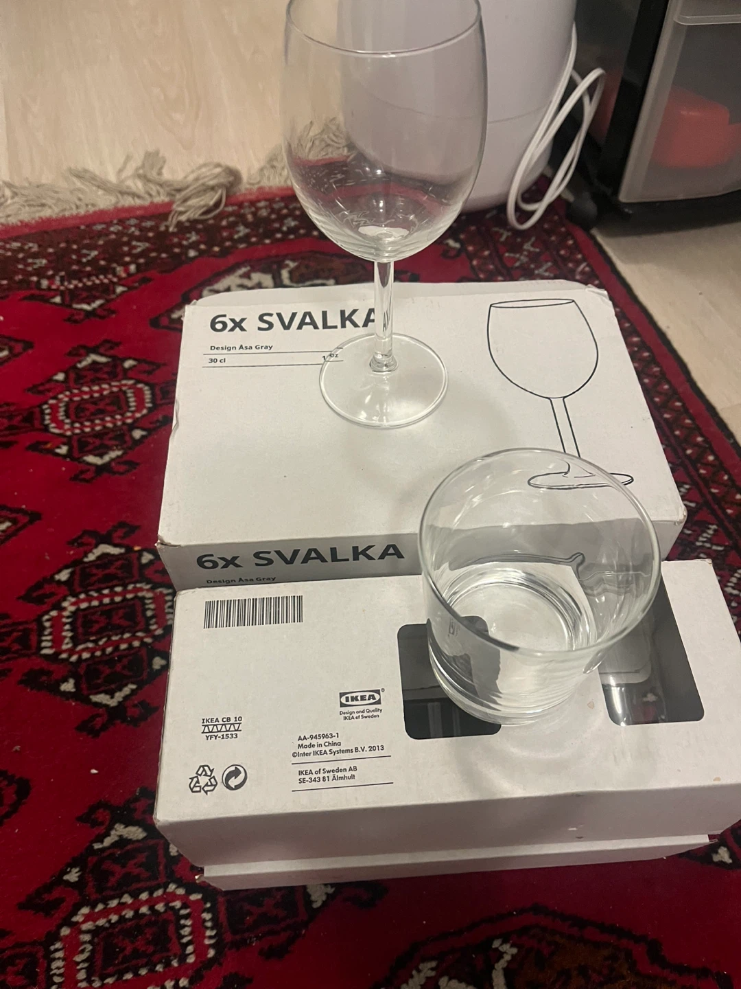 IKEA 6x SVALKA Wine Glasses - photo 3