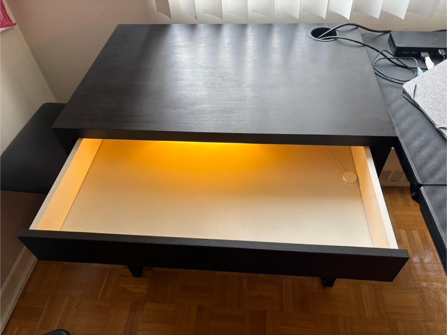 IKEA MICKE Desk, black-brown, 73x50 cm (28 3/4x19 5/8 ") - photo 2