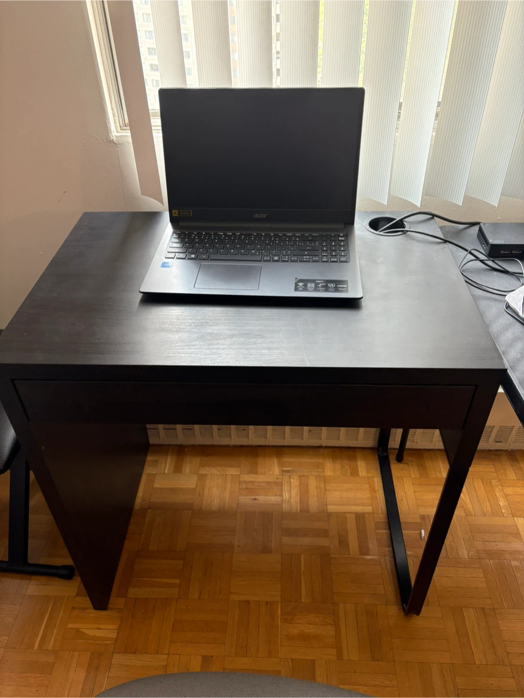 IKEA MICKE Desk, black-brown, 73x50 cm (28 3/4x19 5/8 ") - photo 3