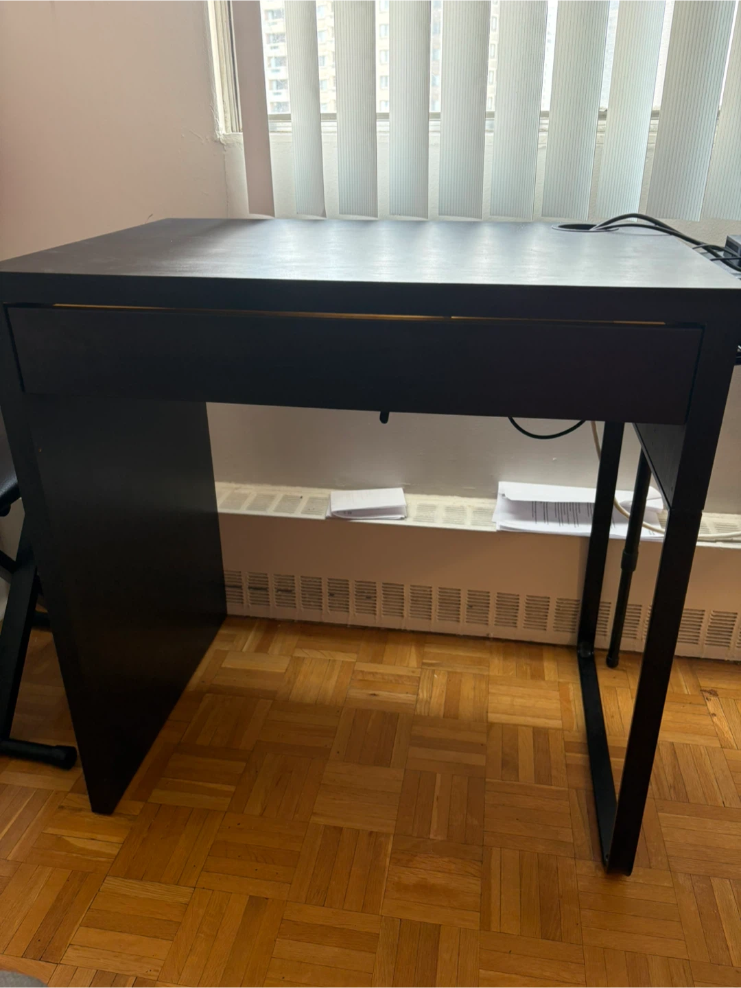 IKEA MICKE Desk, black-brown, 73x50 cm (28 3/4x19 5/8 ")