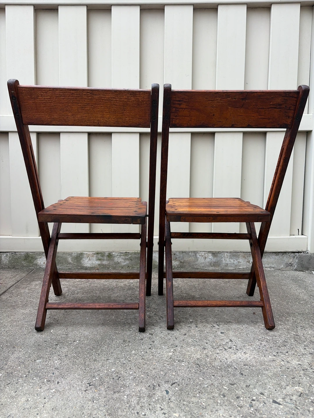 Fowler Chair & Co (Fowlerville Mich) Folding Oak Chair - photo 5