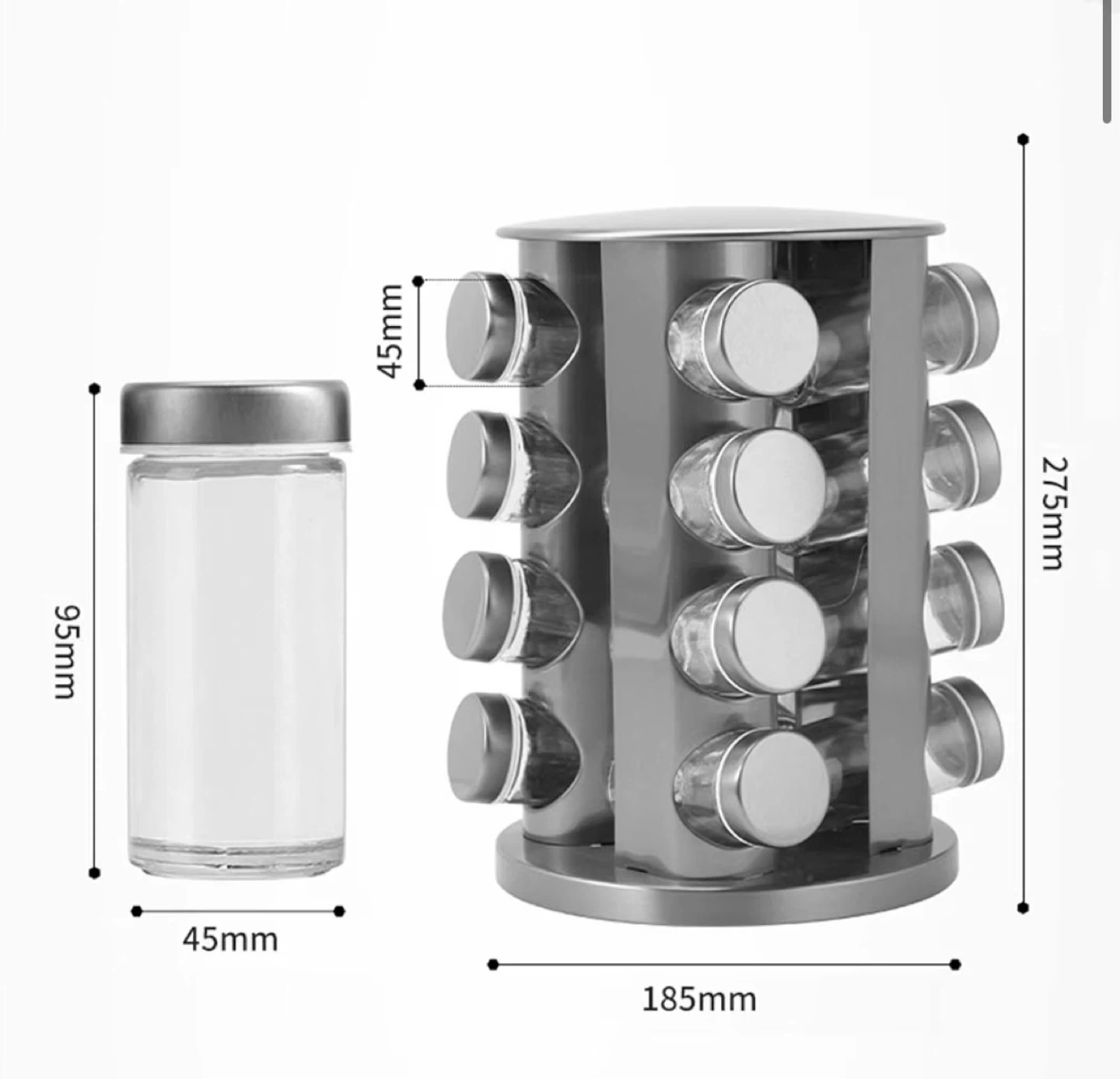 Spice Rack Revolving Organizer