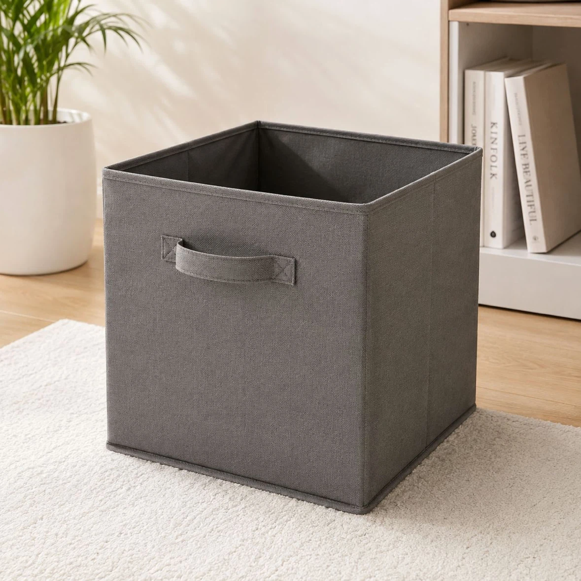 NEED GONE TODAY! ‼️one Fabric Storage Cube Bin - Grey