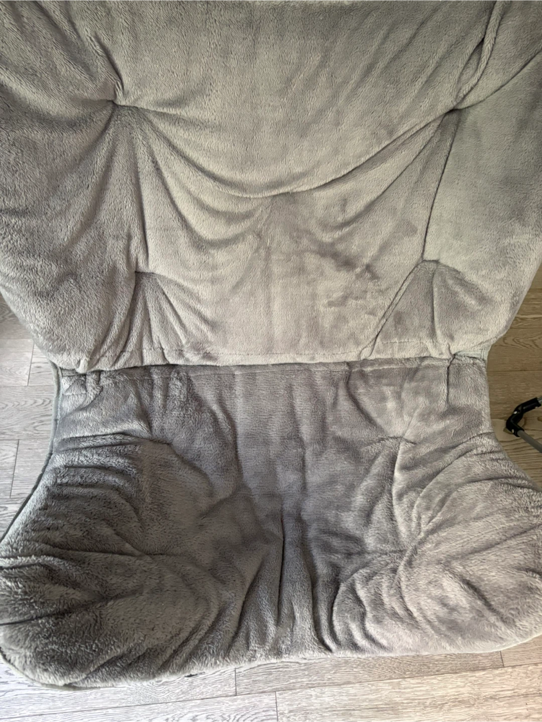 Grey Faux Fur Butterfly Chairs - Set of 2 - photo 2