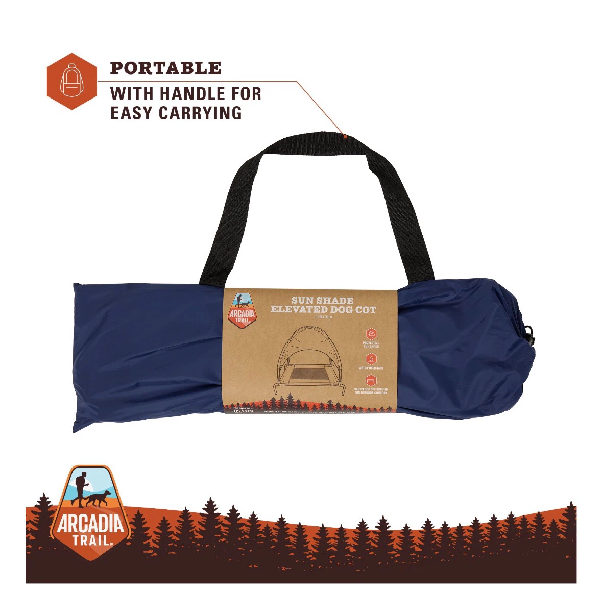 Arcadia Trail Sun Shade Elevated Dog Cot - photo 2