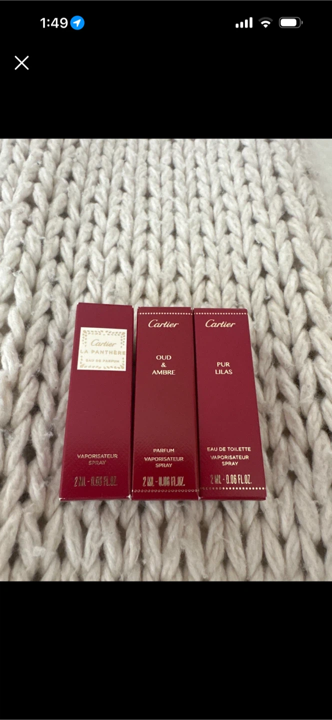 Cartier Perfume Miniatures Set