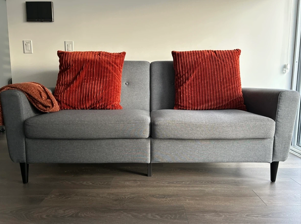 Grey Two-Seater Sofa - photo 5