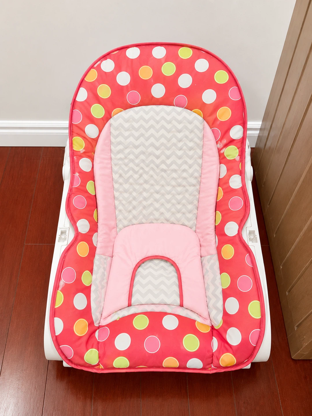 Baby Bouncer Seat - Pink Polka Dot