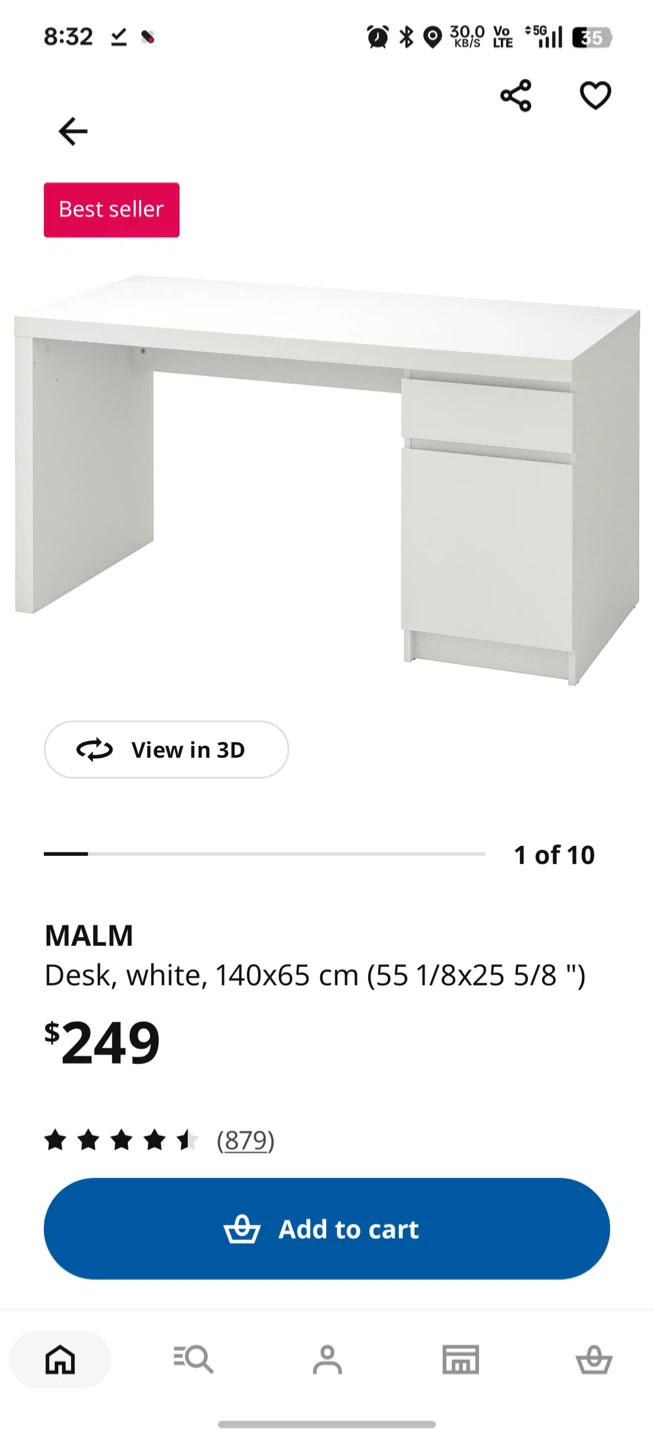 Like 🆕- IKEA MALM Desk - 140x65 cm - photo 2