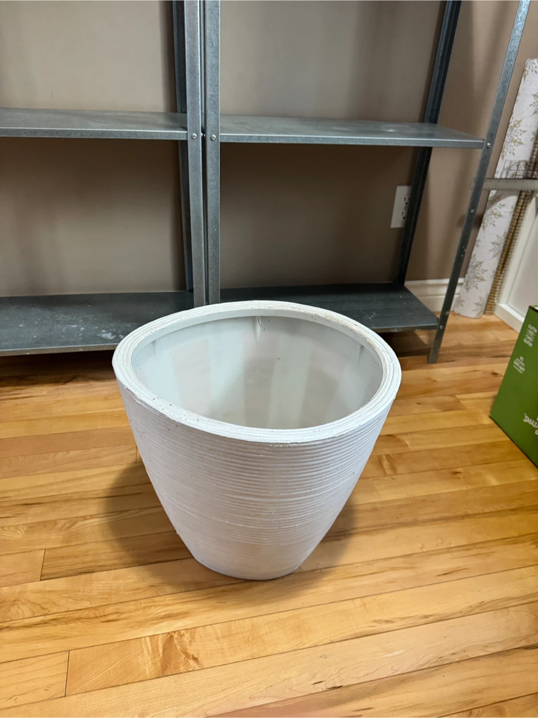 White Tapered Planter Pot
