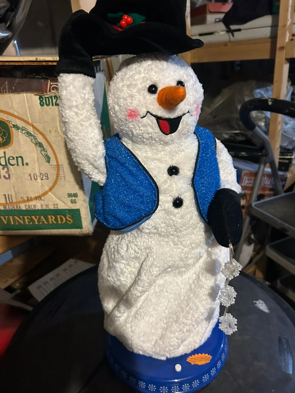 Snowflake Spinning Snowman Animatronic