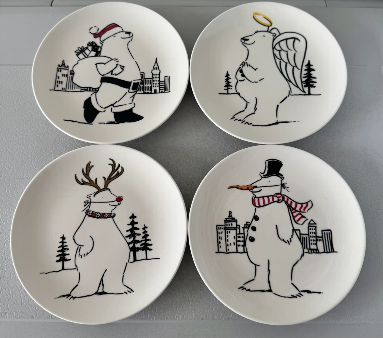 Halloween & Winter Themed Plates & etc - photo 2
