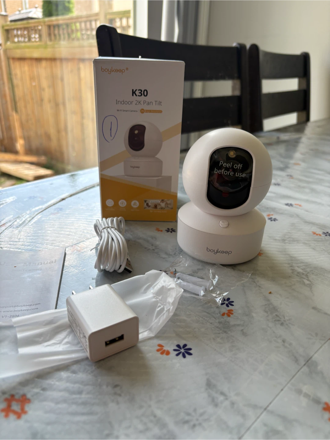 Boykeep 2K WiFi Pan-Tilt Smart Camera
