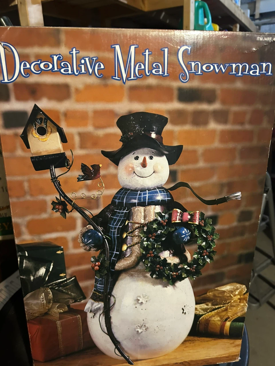 Decorative Metal Snowman