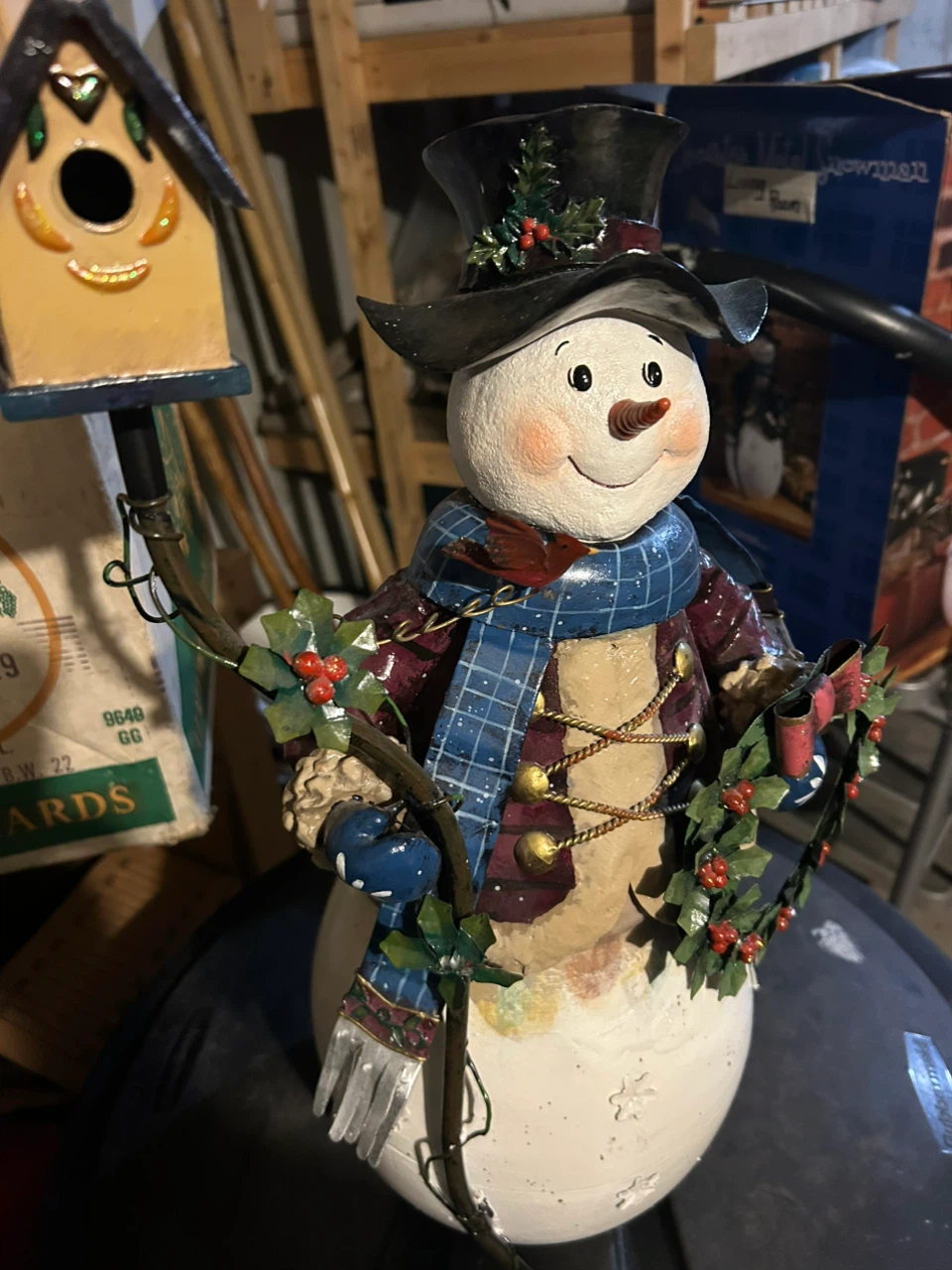 Decorative Metal Snowman - photo 2