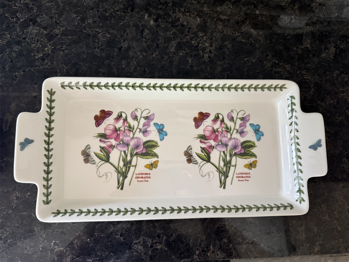 Portmeirion Botanic Garden Sweet Pea Rectangular Tray