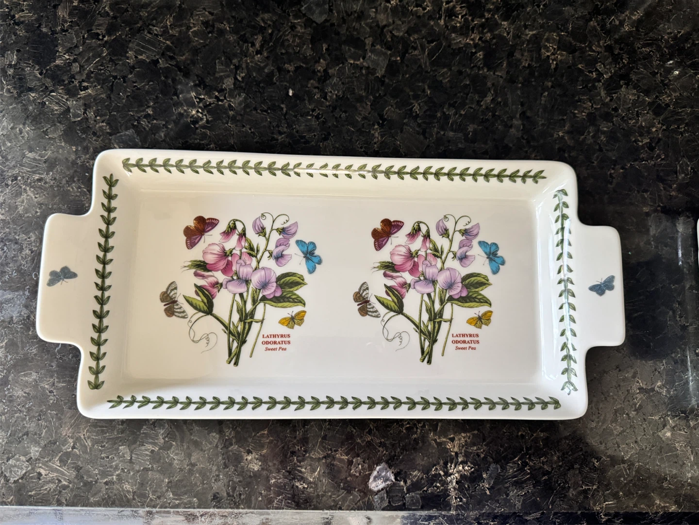 Portmeirion Botanic Garden Sweet Pea Rectangular Tray - photo 2