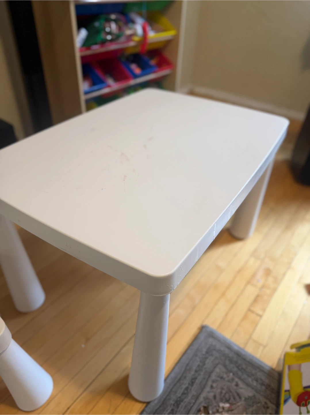IKEA MAMMUT children's table and three chairs