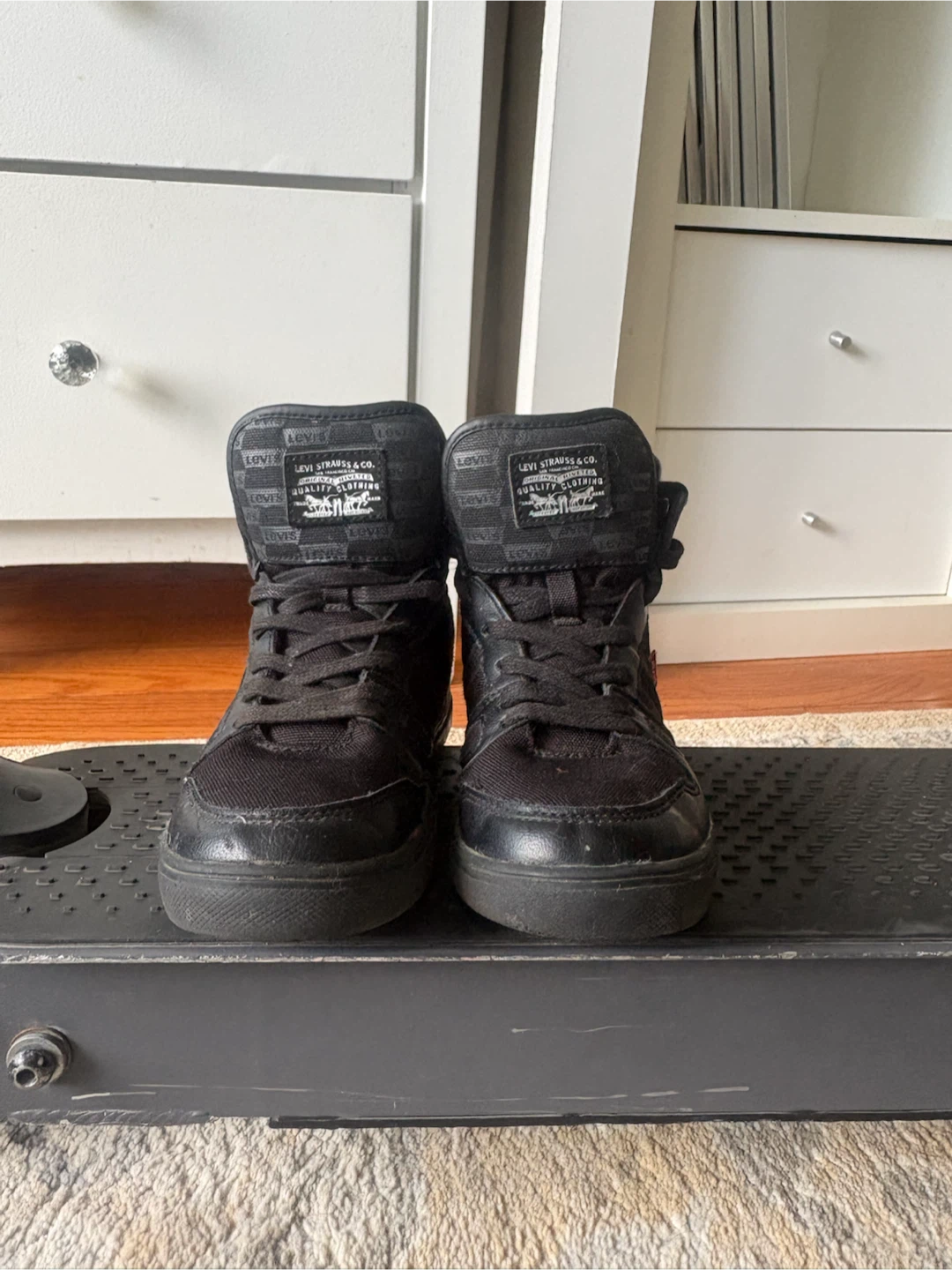Kids Levi's Black High Top Sneakers - photo 3