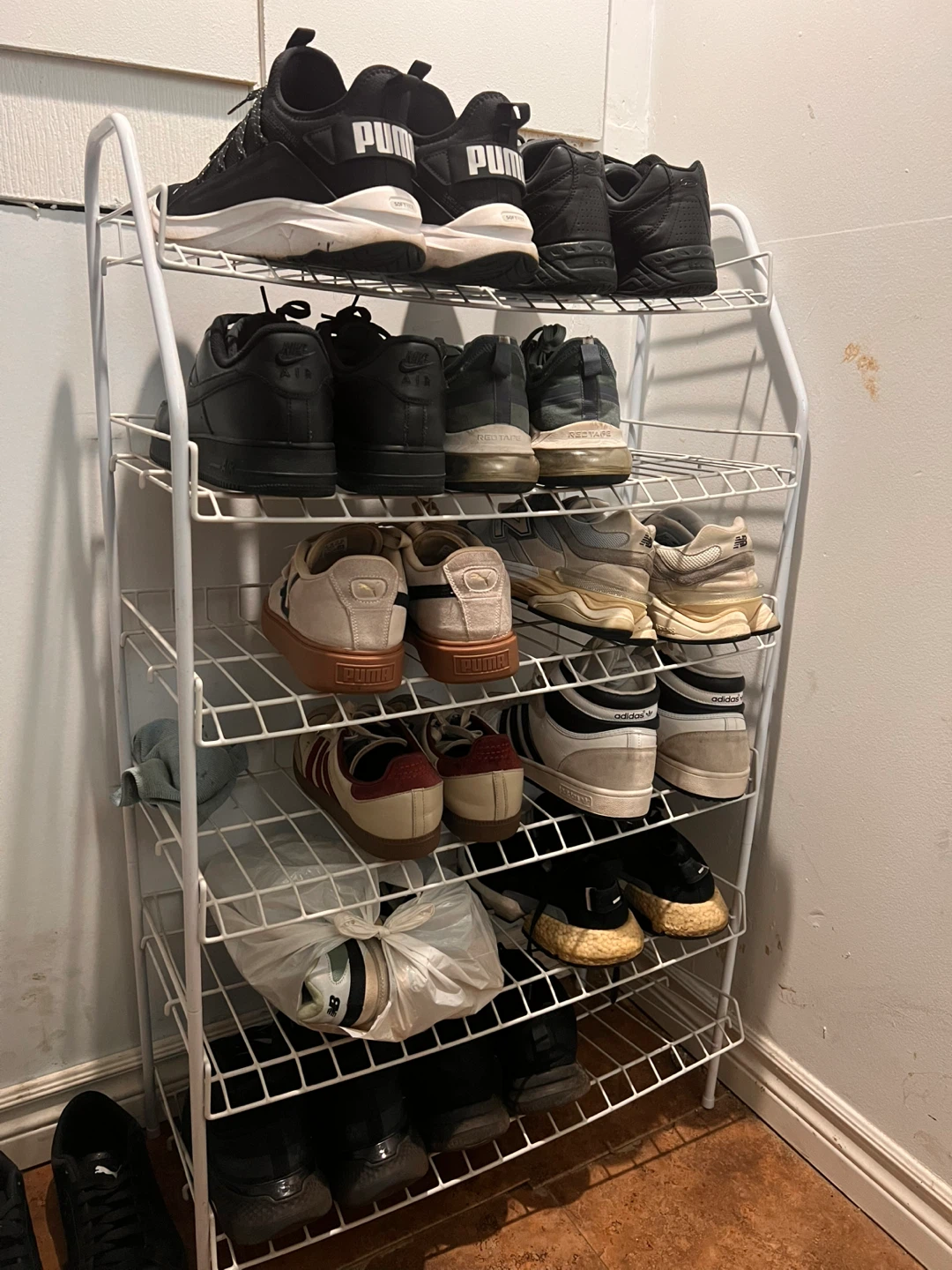 White 5-Tier Shoe Rack