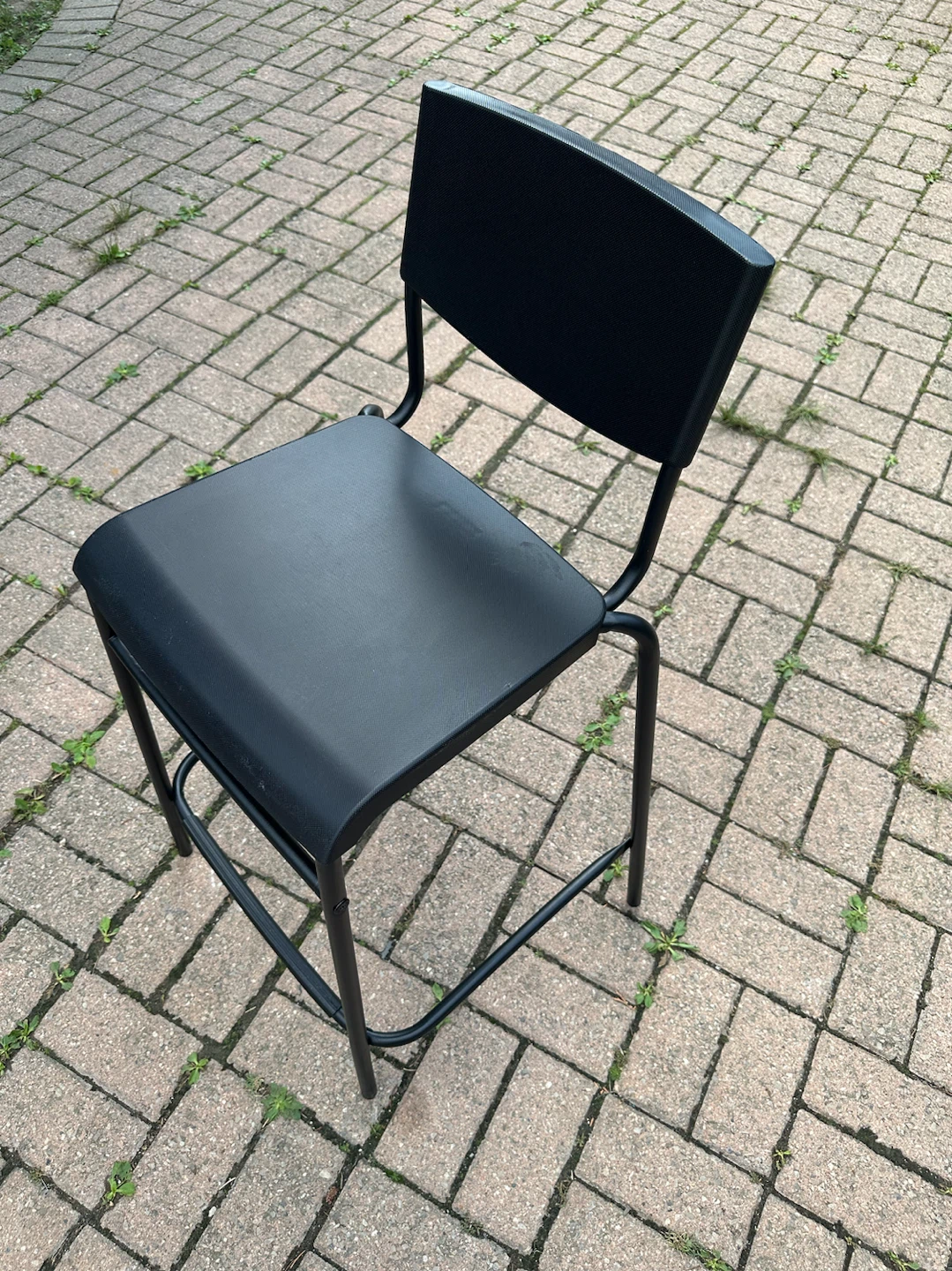 Black Metal Bar Stool - photo 2