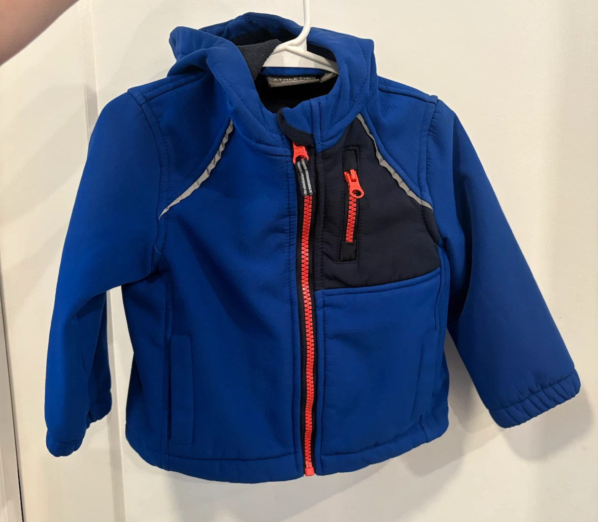 Athletic Works Blue Hooded Softshell Jacket