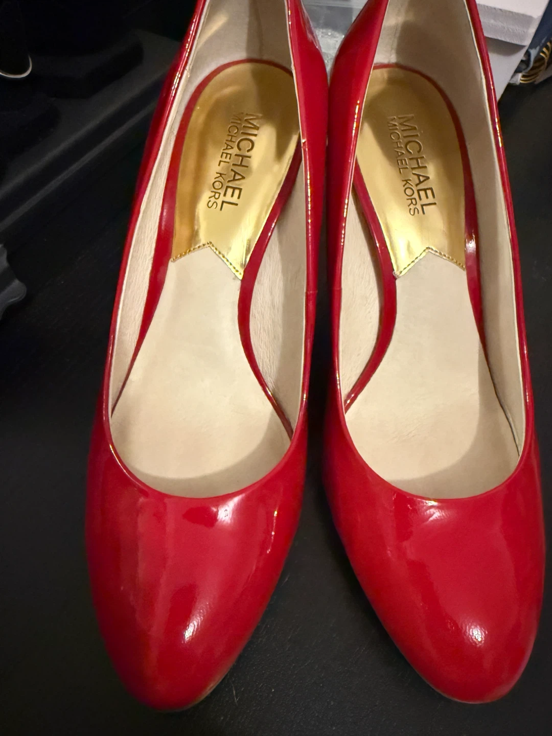 Michael Kors Red Patent Leather Heels