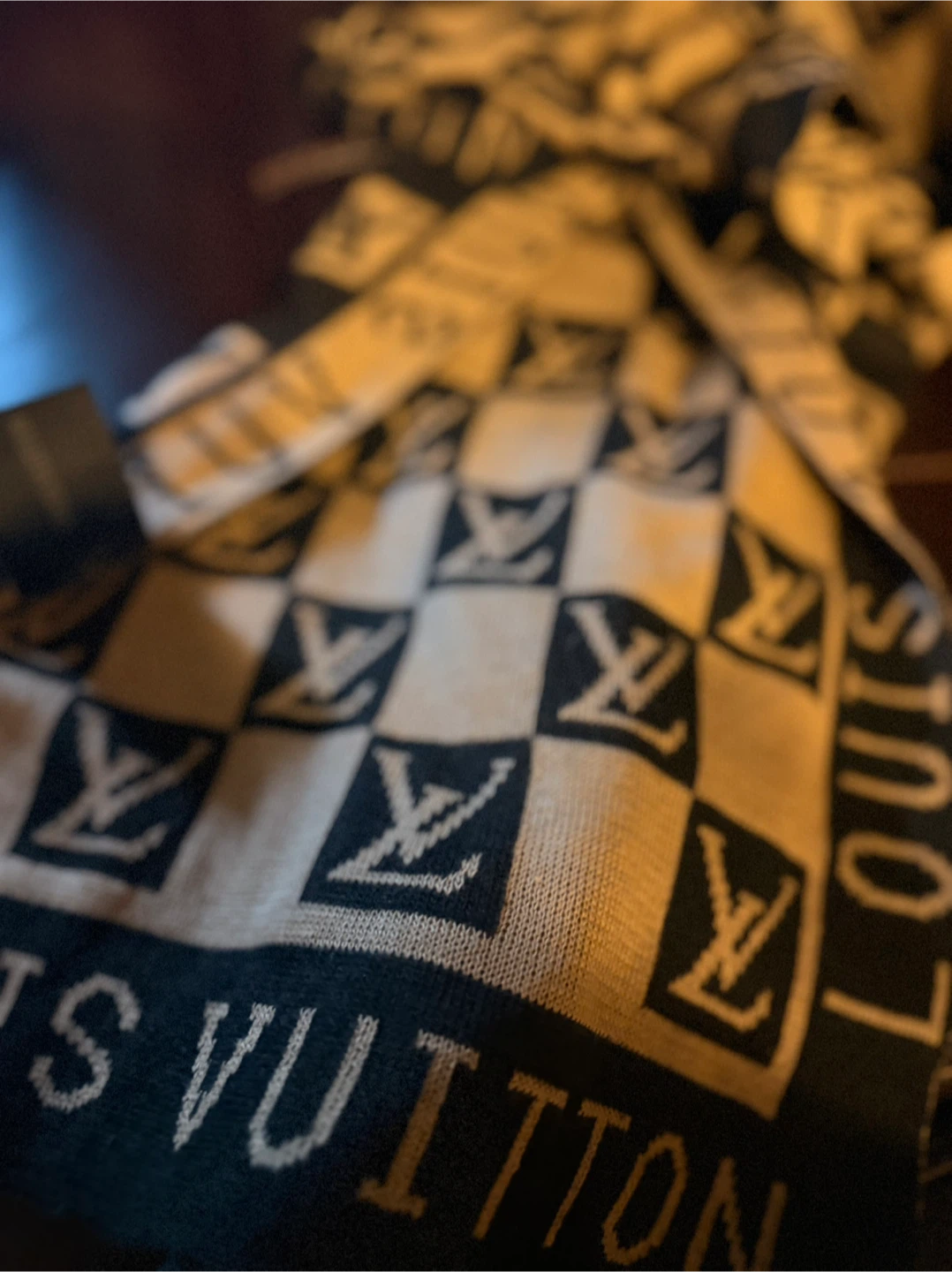 Stylish LV Inspired Monogram Scarf Long EUC - photo 5