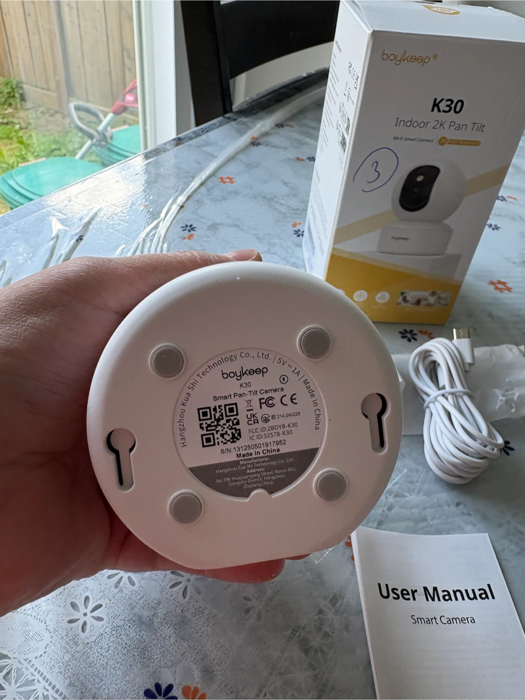 Boykeep 2K WiFi Pan-Tilt Indoor Security Camera - photo 4