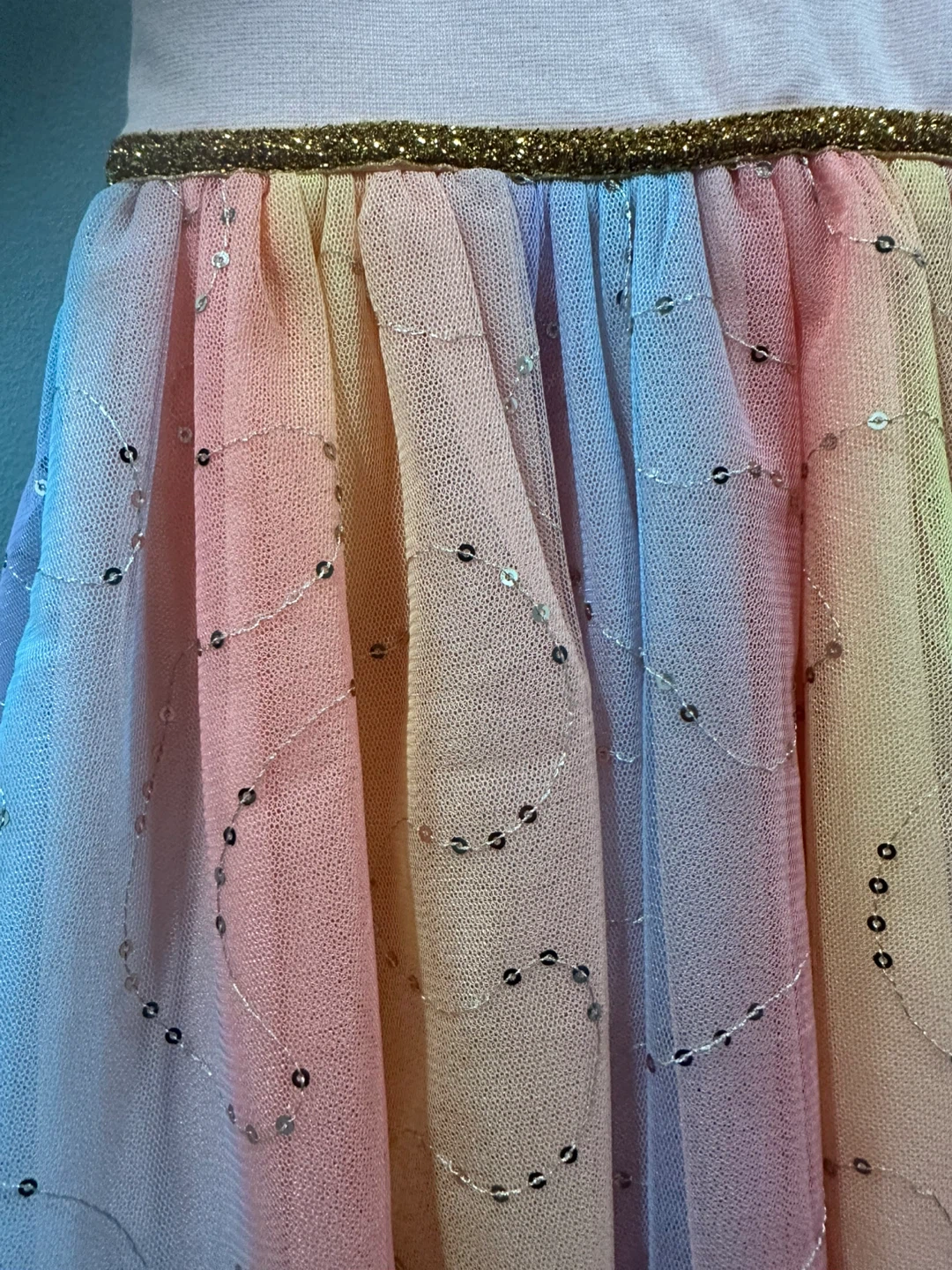 Nannette Lepore Rainbow Sequin Tulle Dress - Size 24 months - photo 2