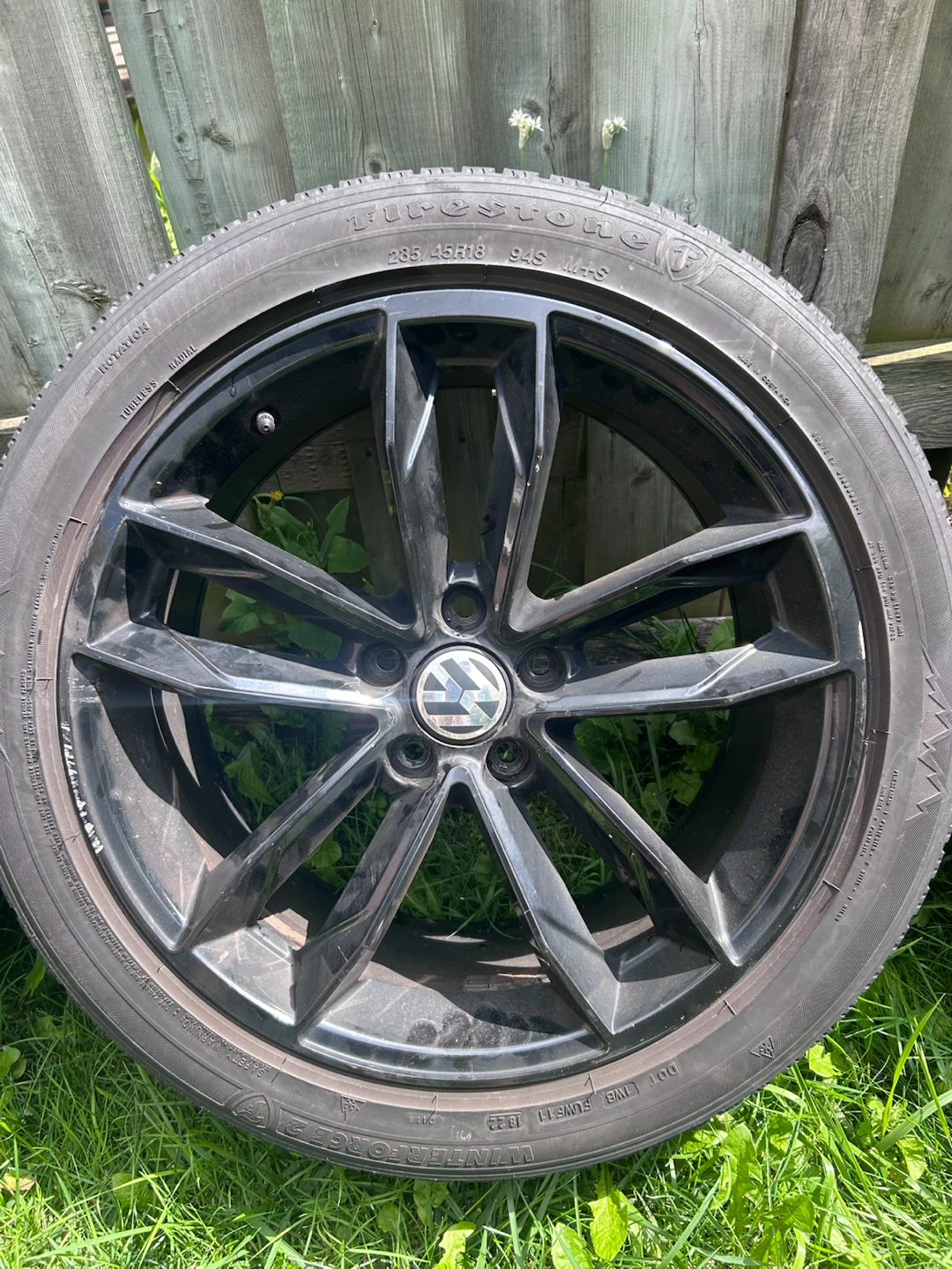 Set of 4 Volkswagen Alloy Wheels with Winter Tires - photo 5
