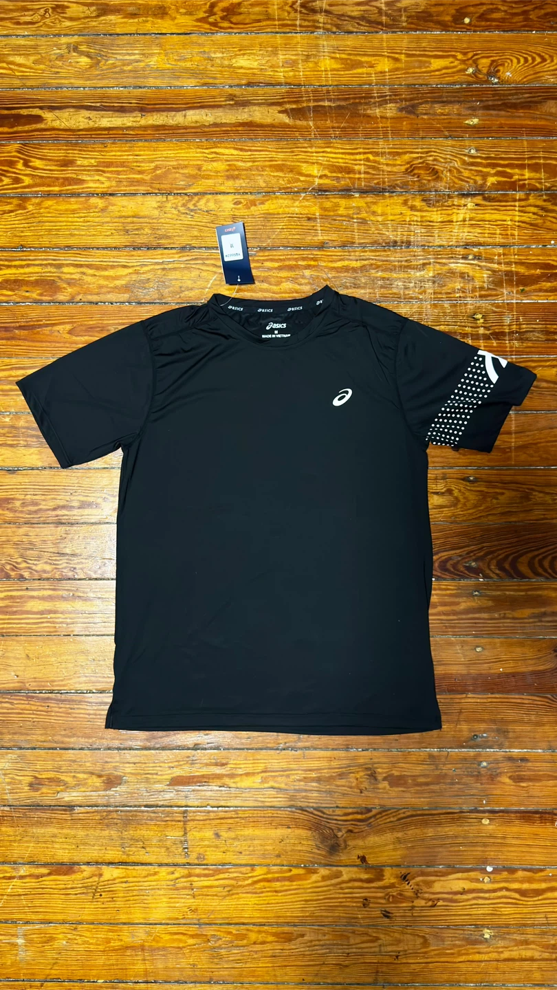 Black Asics Icons Running T-Shirt and short set Size M - photo 2