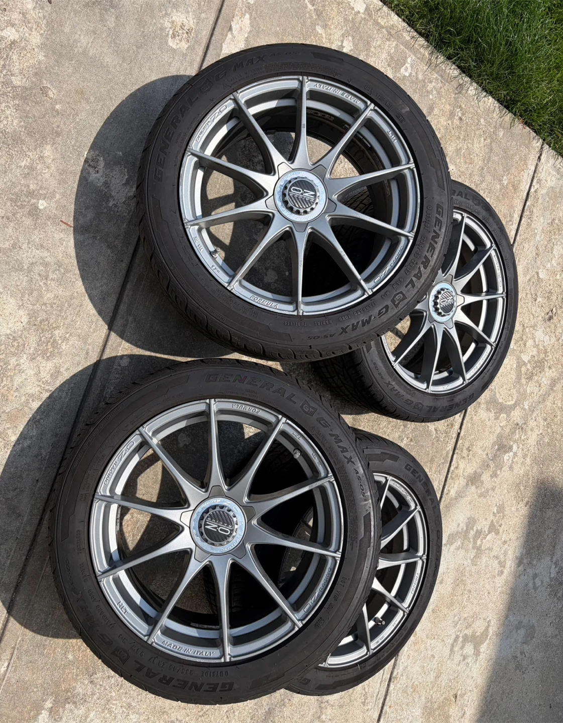 OZ Racing Wheels with General G-MAX Tires