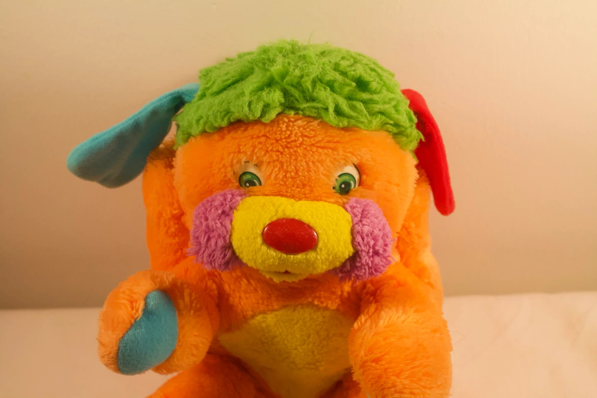 Orange Popple Vintage Plush Toy - photo 2