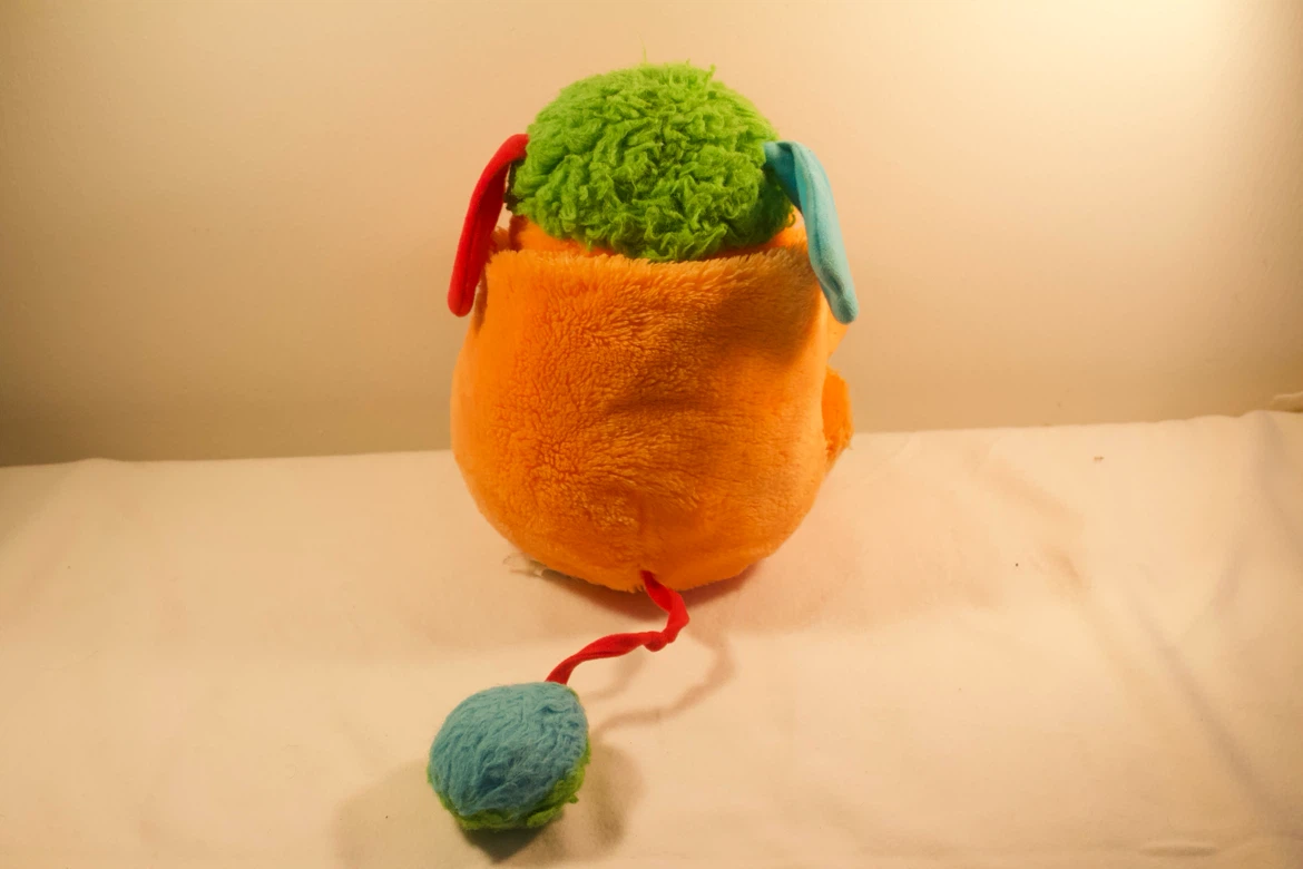 Orange Popple Vintage Plush Toy - photo 3