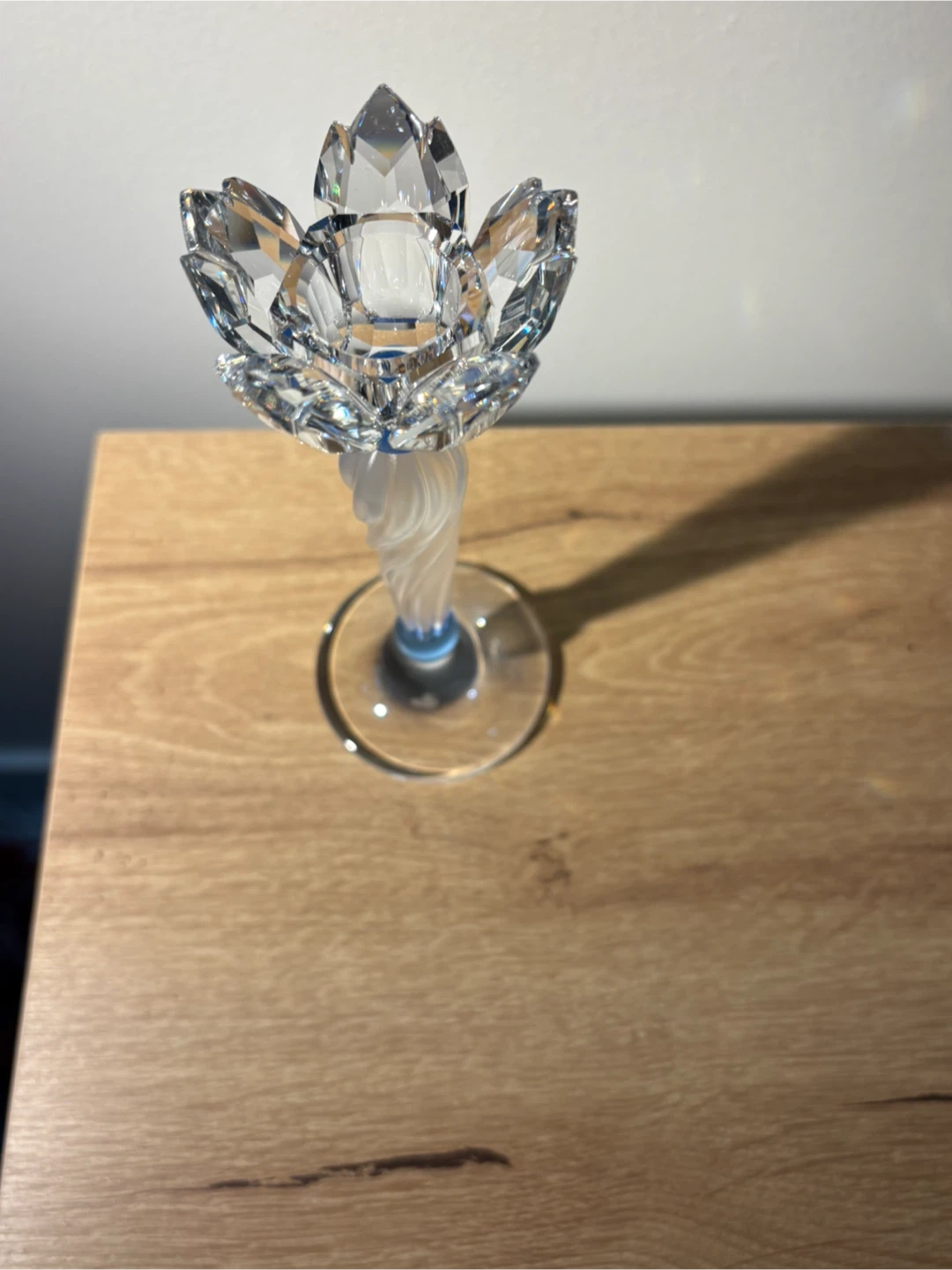 Swarovski Blue Flower Candle Holder - photo 3