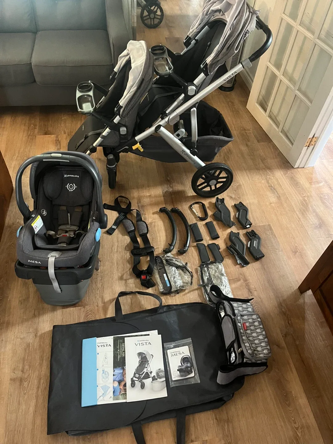 UPPAbaby Vista V2 Double Stroller with Mesa Car Seat - photo 2