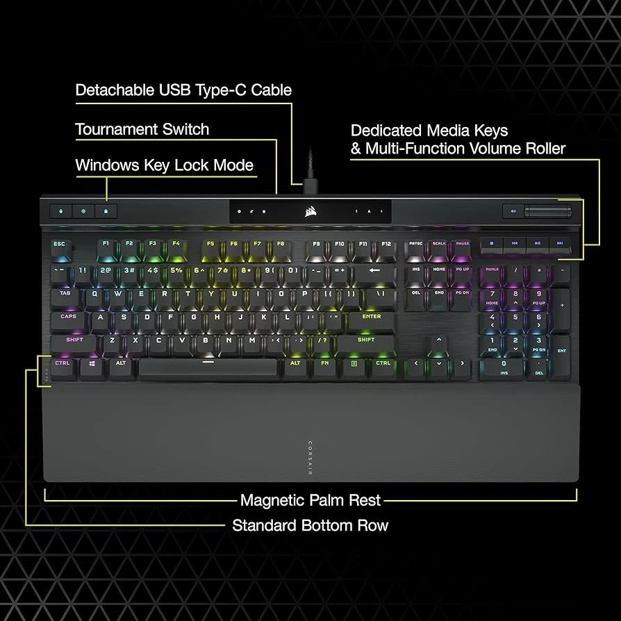 Corsair K70 RGB Mechanical Gaming Keyboard - photo 5