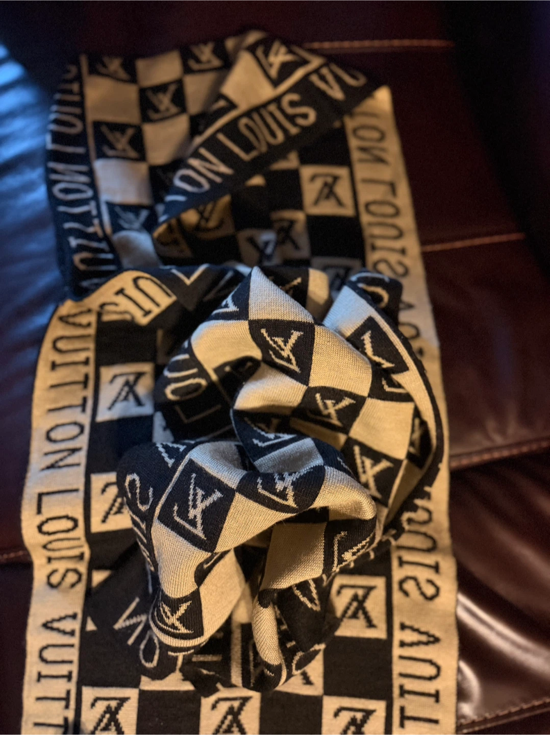 Stylish LV Inspired Modified Hoodie Scarf EUC - photo 2
