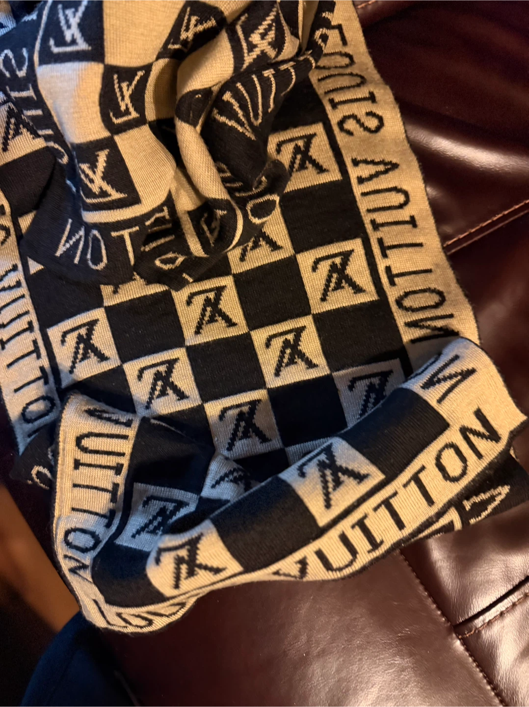 Stylish LV Inspired Modified Hoodie Scarf EUC - photo 3