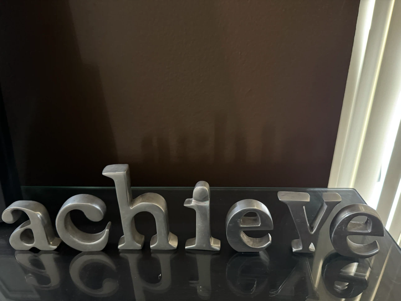 Metal "Achieve Success" Desk Decor Letters - photo 3