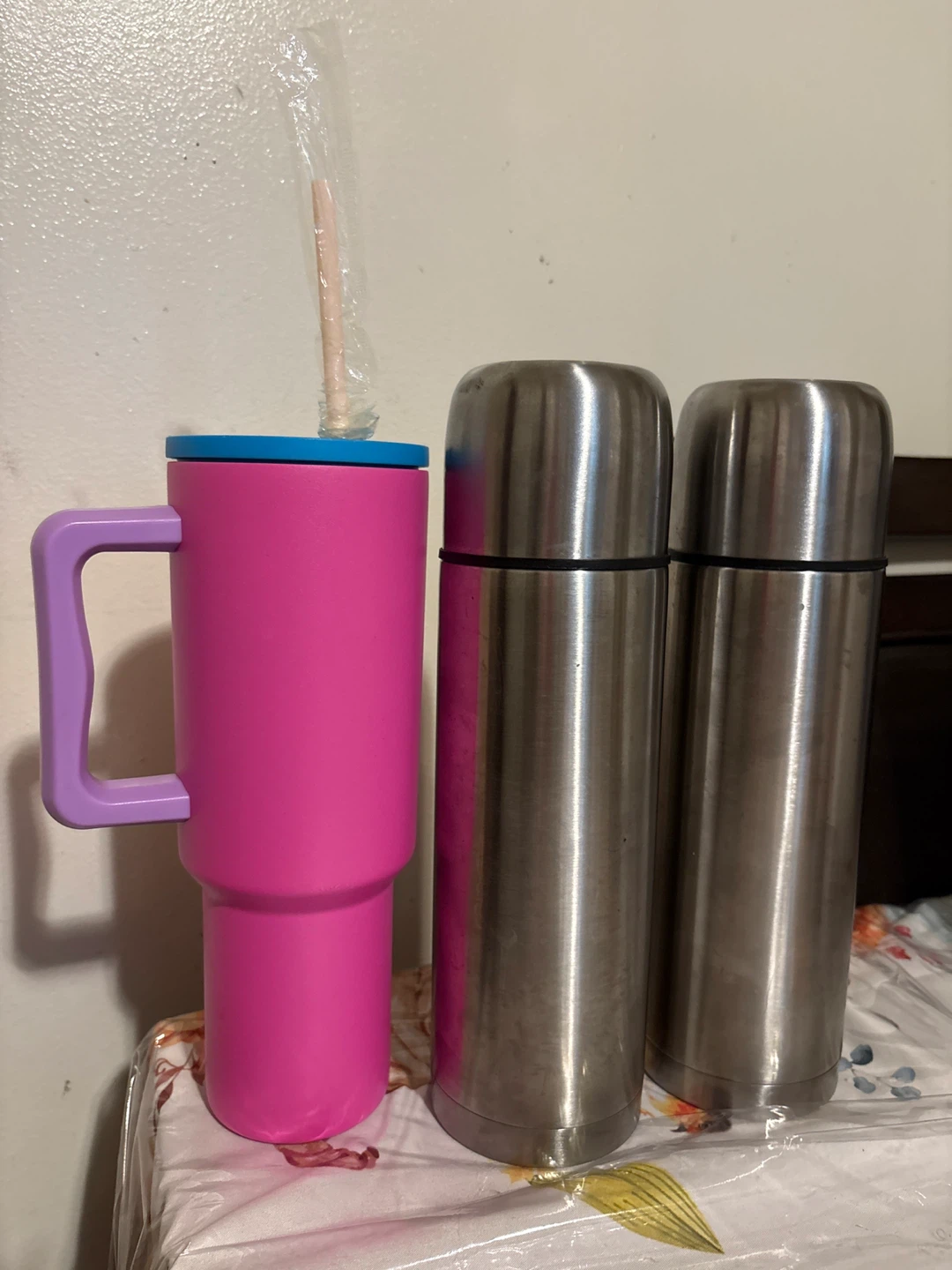 3 water bottles