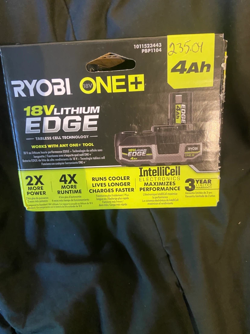 Ryobi ONE+ 18V Lithium EDGE 4Ah Battery PBP1104 - photo 5