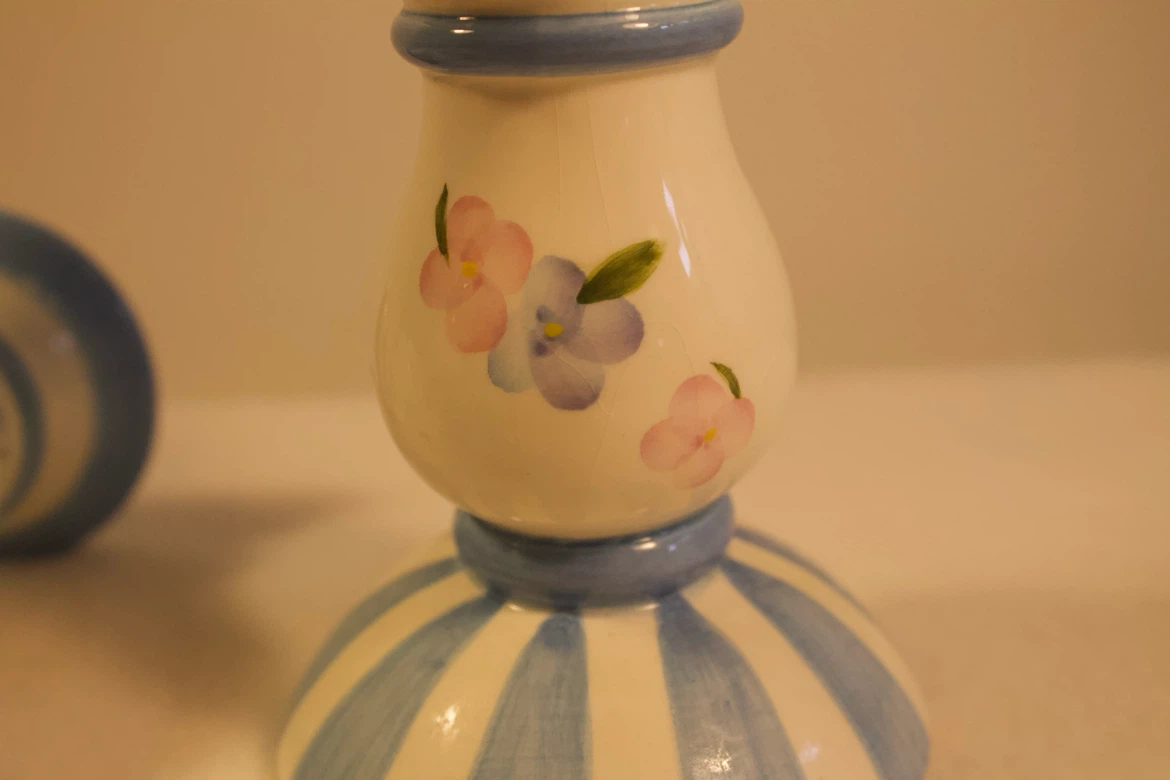 Candlestick Holders Pastel Pair, Summer Dew by Cheri Lane - photo 2