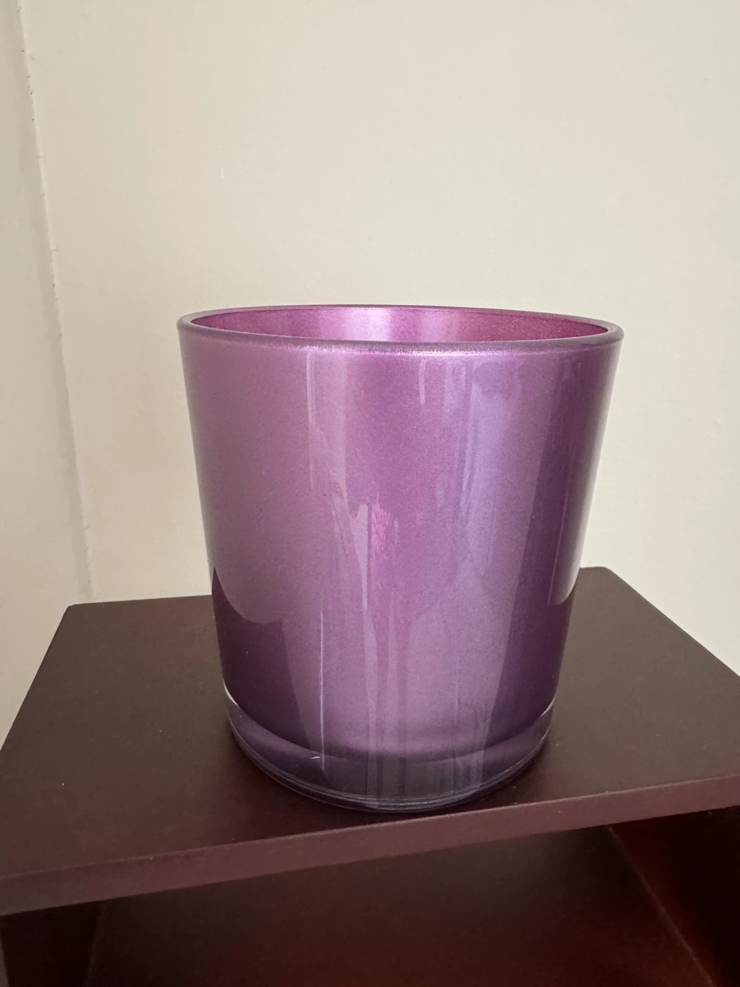 Purple Glass Vase/Planter