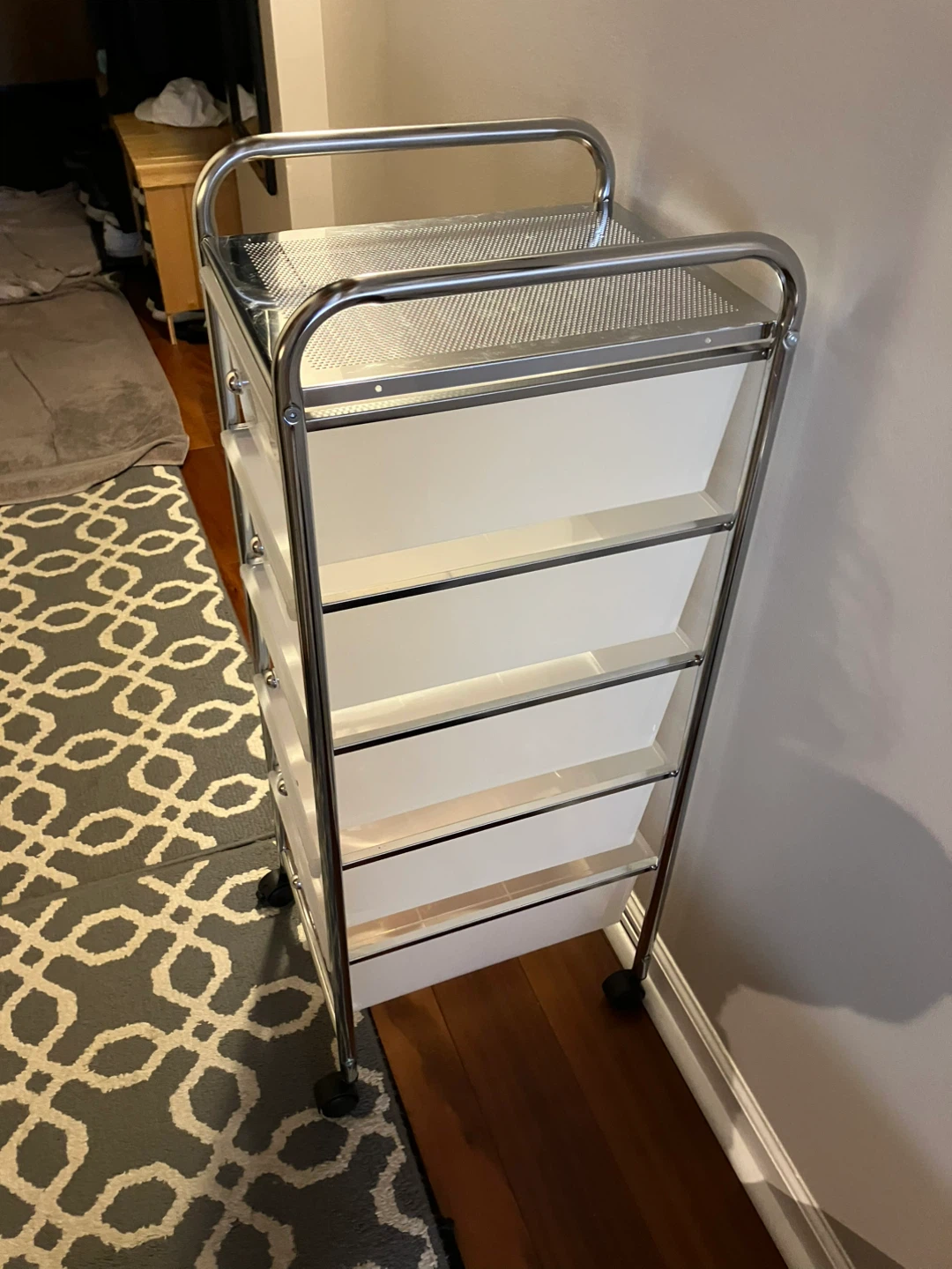 Rolling Storage Cart with 5 Drawers - photo 2