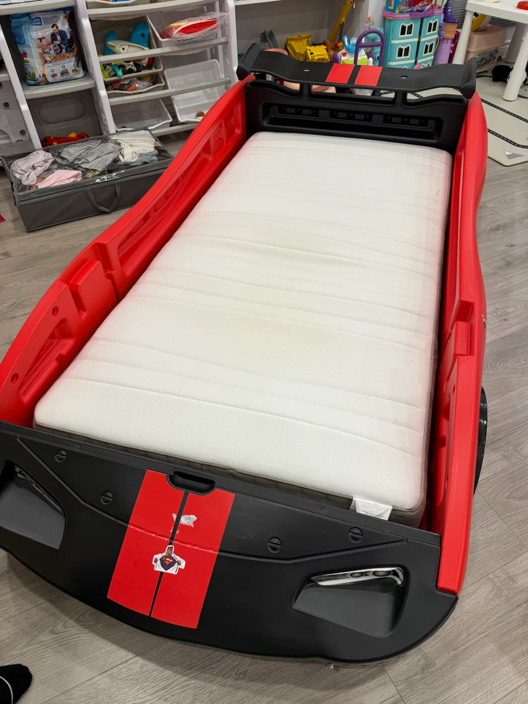 Children Race Car Twin Bed with mattress - photo 3
