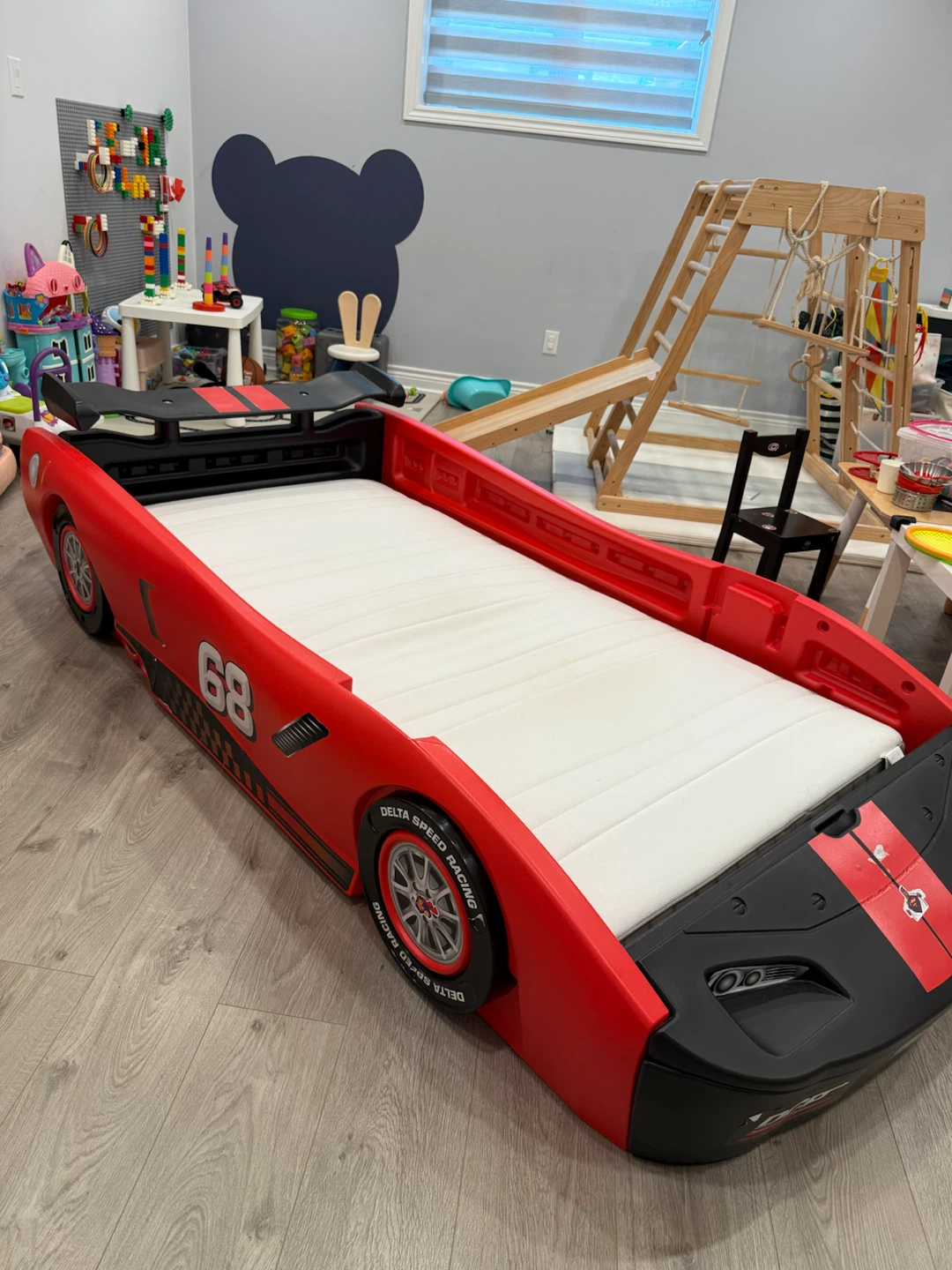 Children Race Car Twin Bed with mattress - photo 5